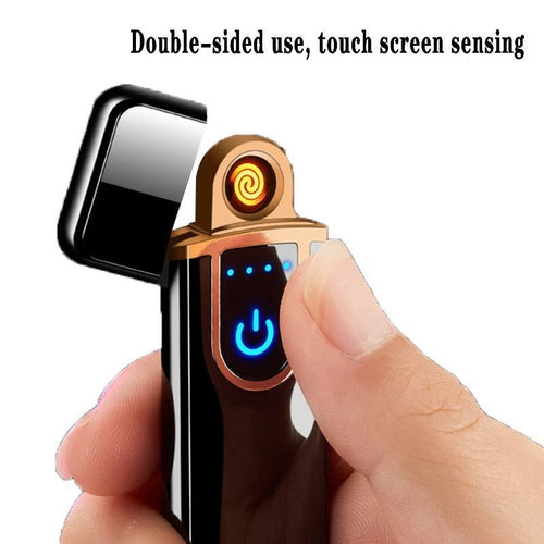 Novelty Electric Touch Sensor Cool Lighter USB Rechargeable Portable